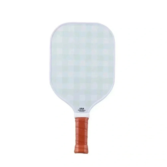NWT Double Sided Pickleball Paddle - Mint
Gingham/Blue Stripe - Picture 7 of 8